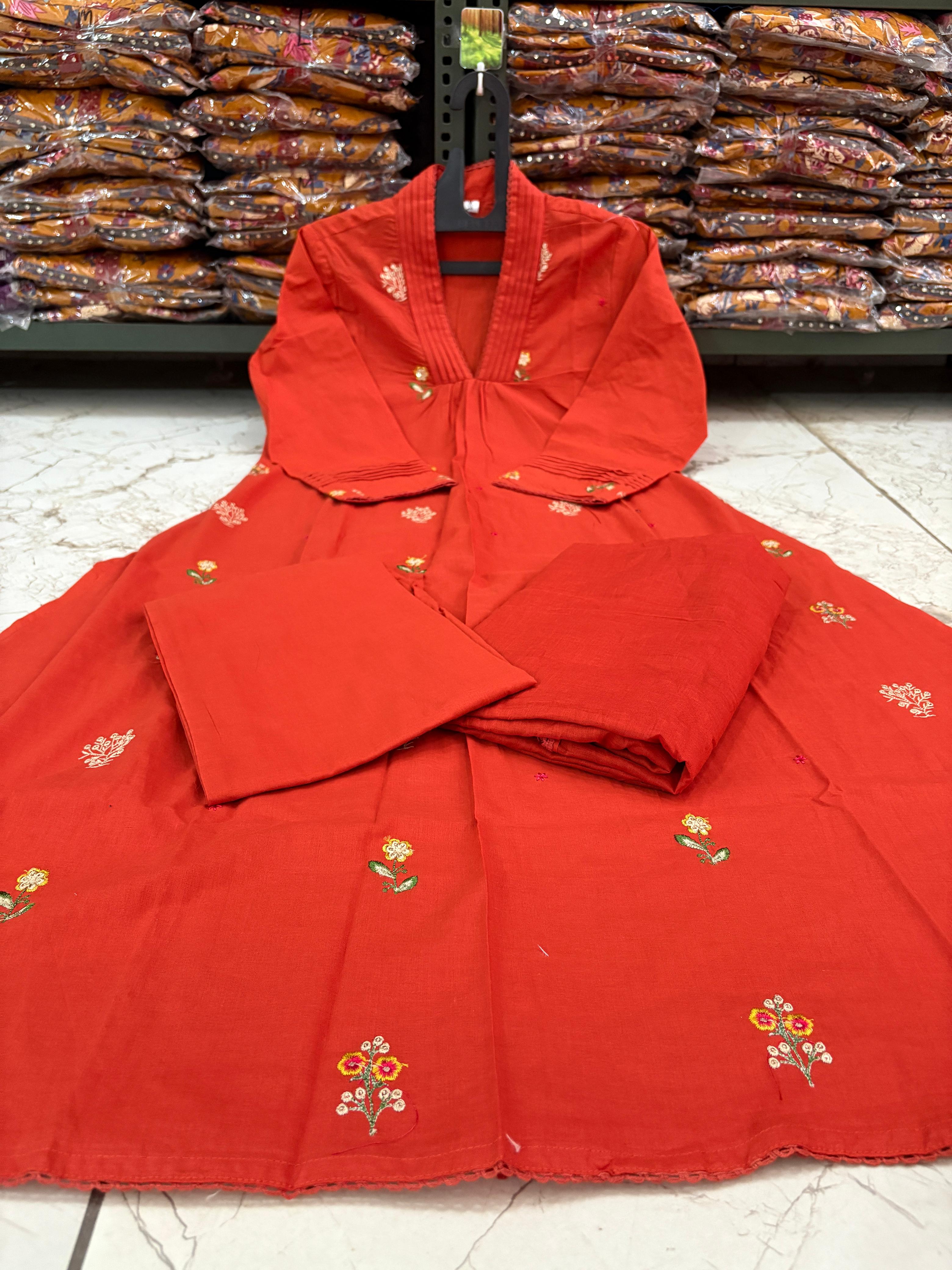 A- line Anarkali Kurti