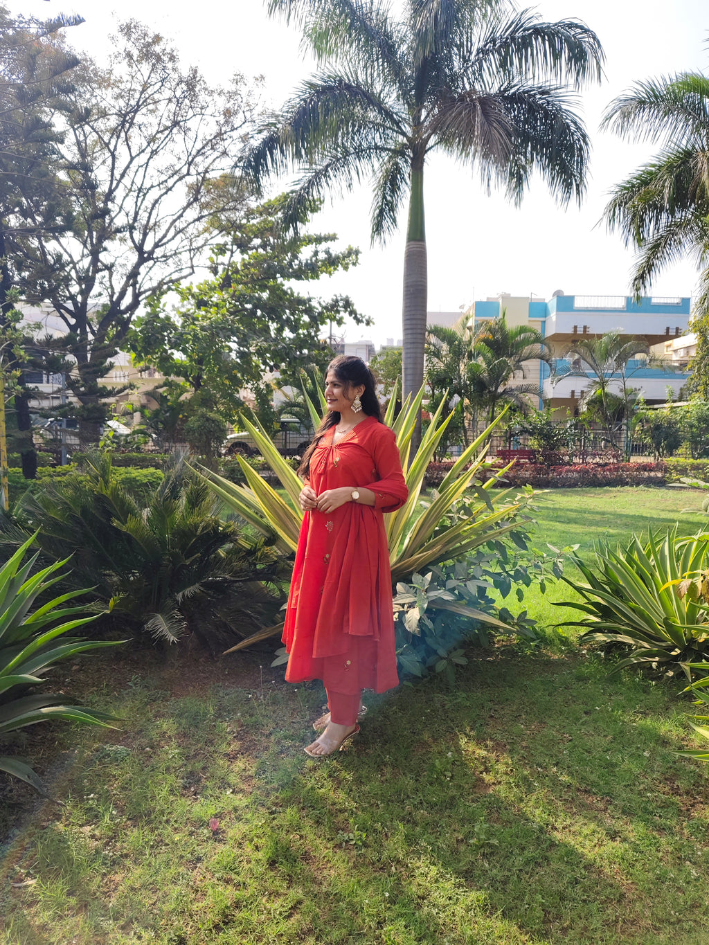 A- line Anarkali Kurti