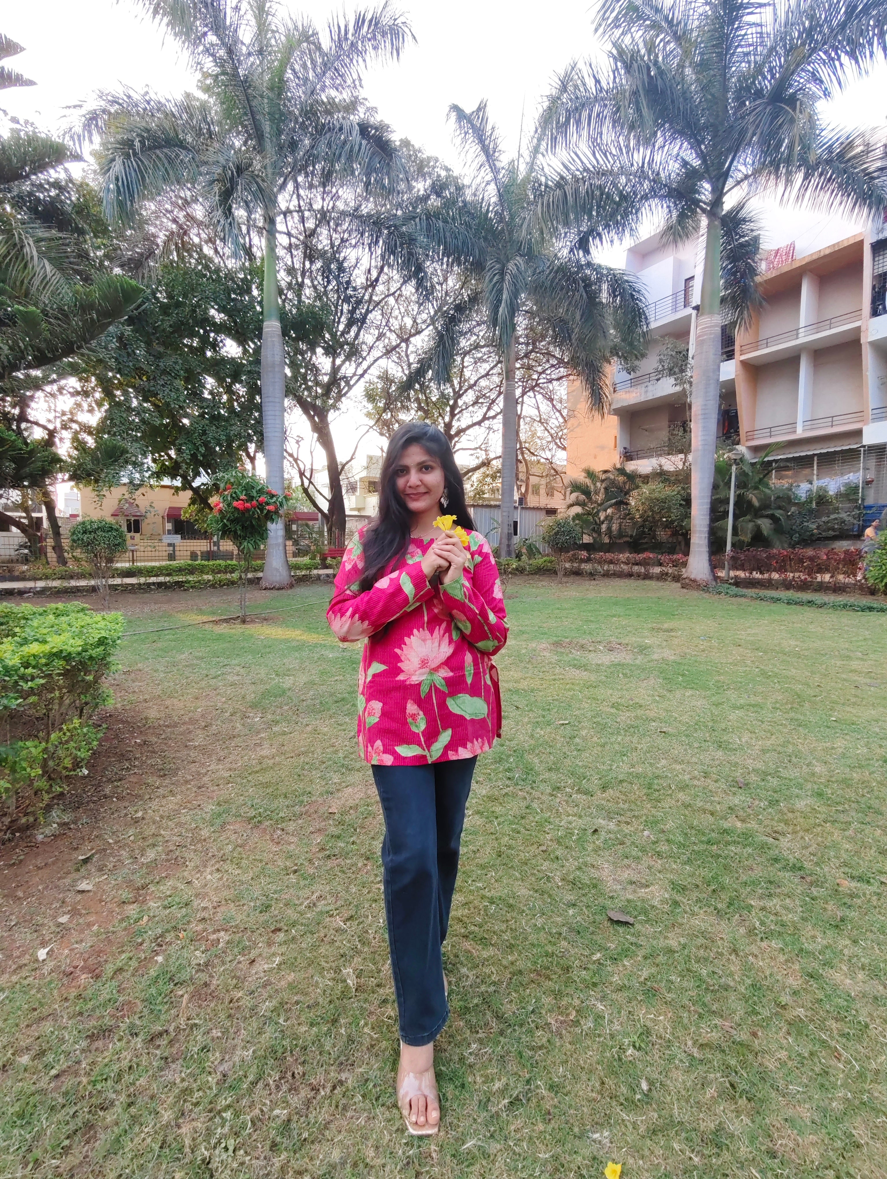 Rose Bloom Corset Short Kurti